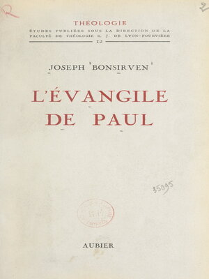 cover image of L'Évangile de Paul